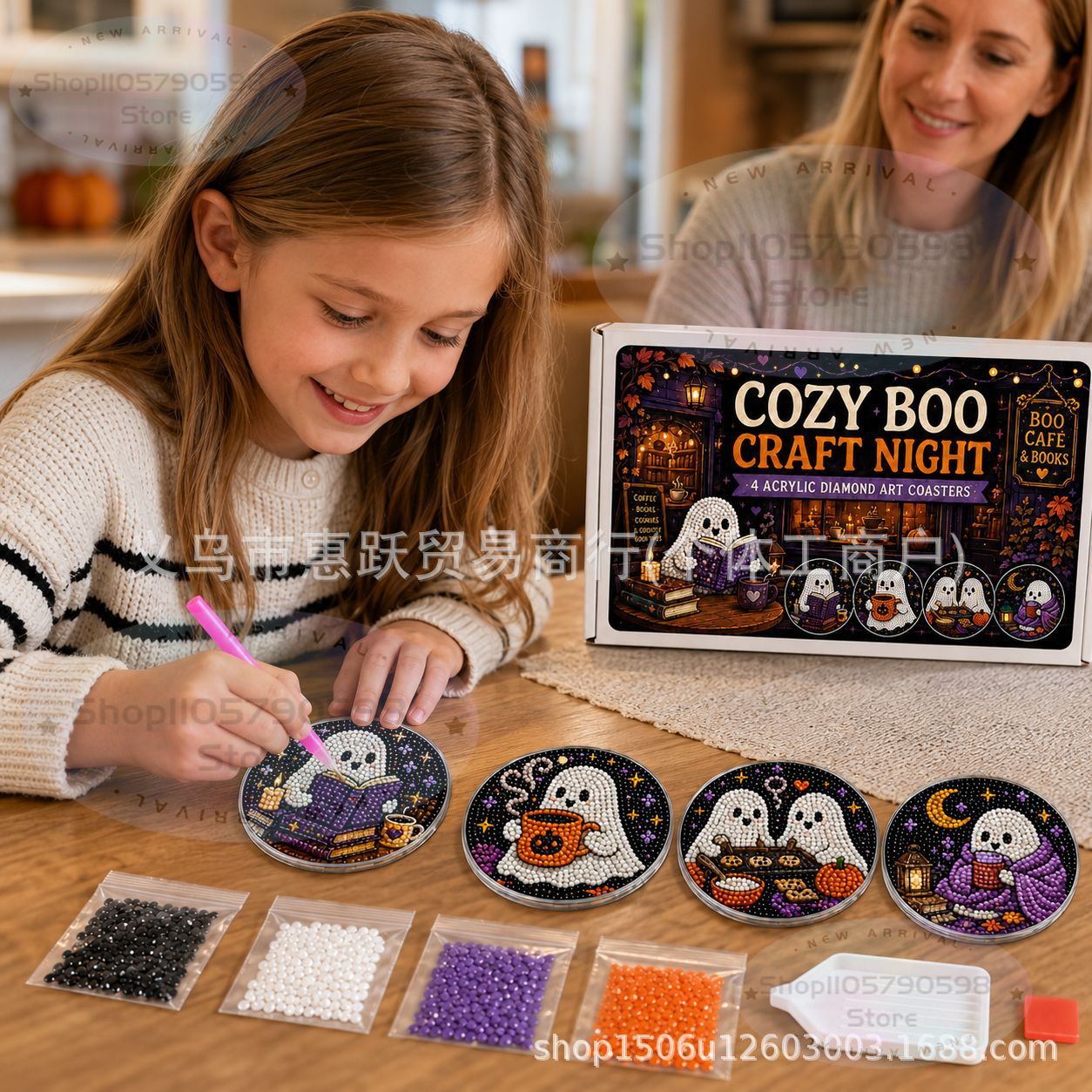 Kit de posavasos de arte con d - Art Craft Kit reseña y precio