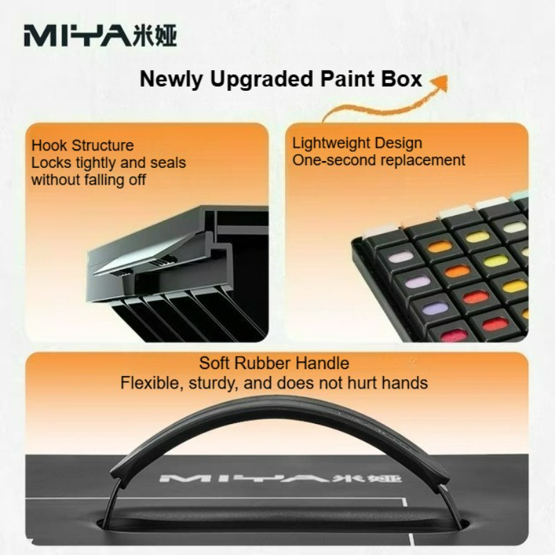 MIYA-Juego de gelatina de pint - Gouache Paint Set reseña y precio