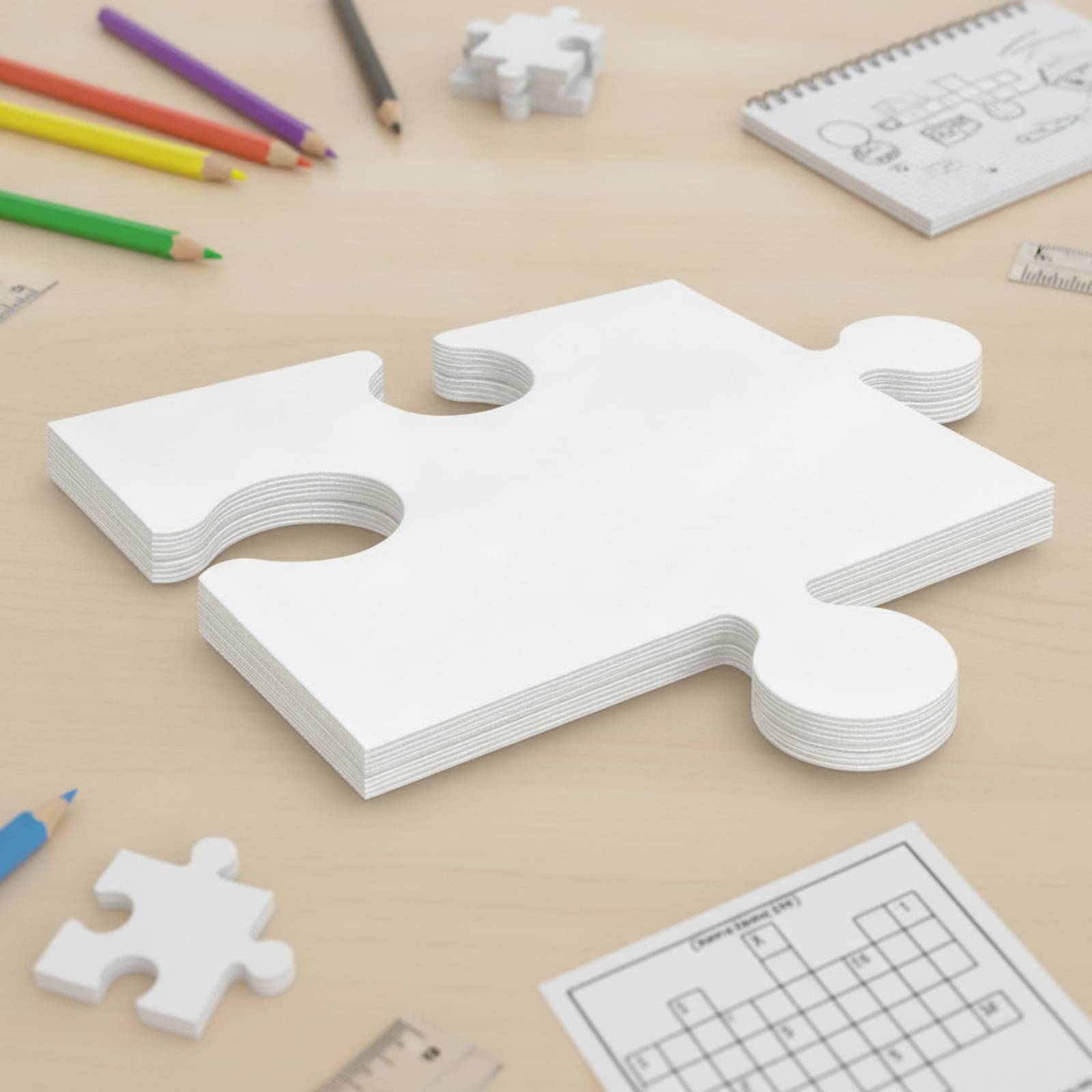 24 Piezas de Rompecabezas de C - Art Craft Cardboard reseña y precio