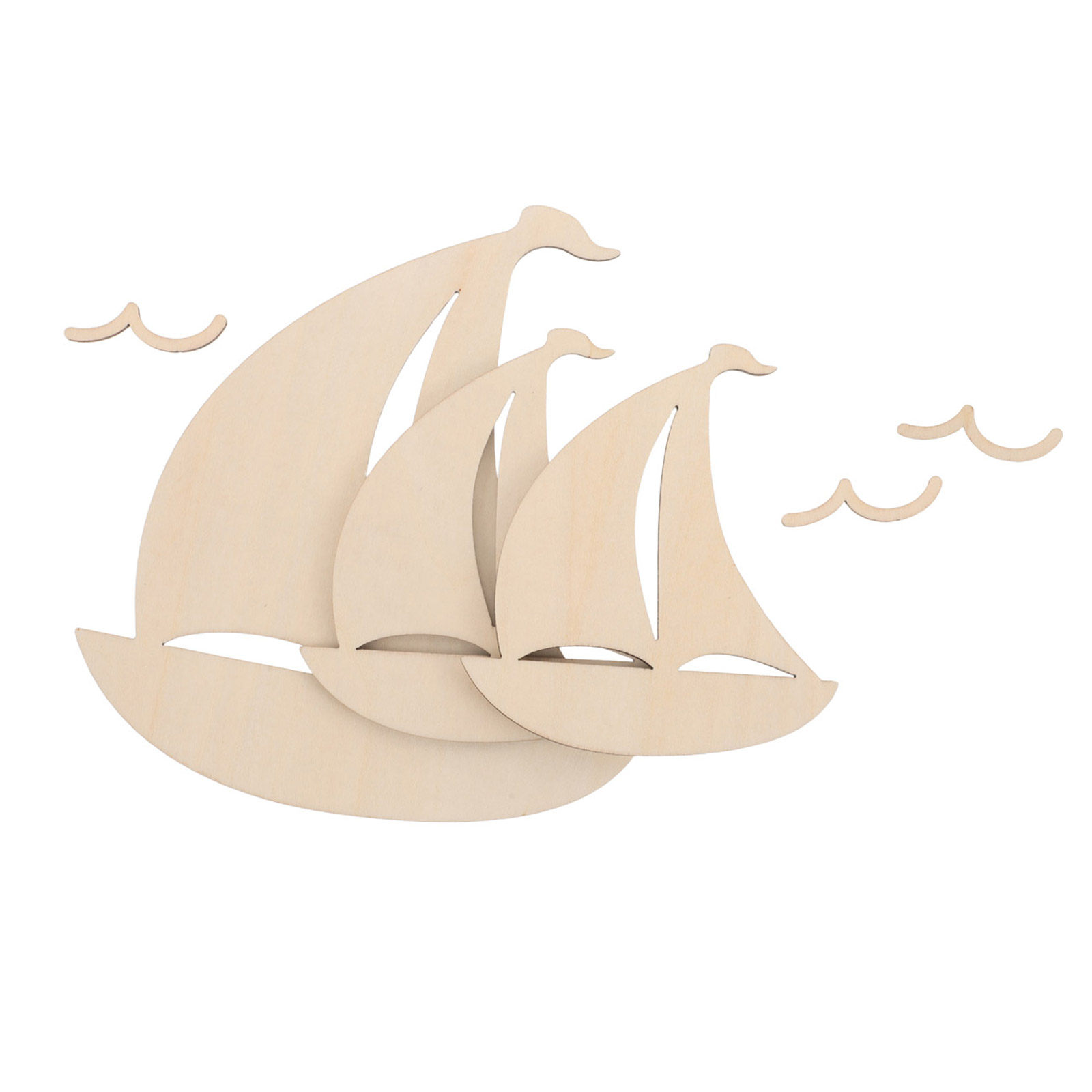 6 piezas de recortes de madera - Art And Craft For Nursery reseña y precio