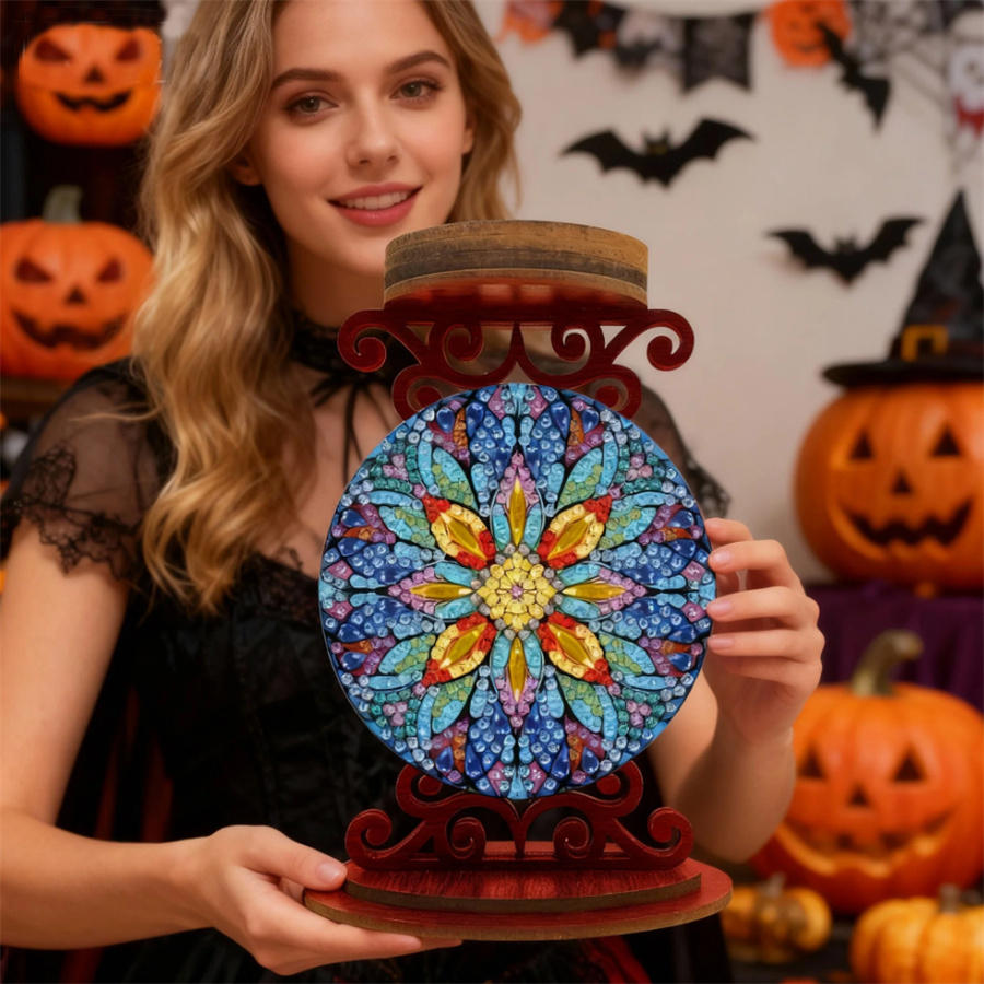 Portavelas con motivos florale - Art Craft Kit reseña y precio